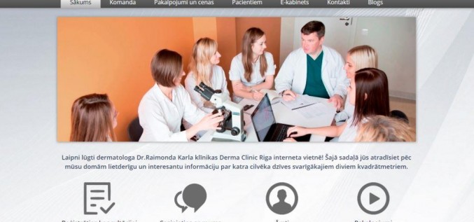 DERMA CLINIC RĪGA jauna web lapa