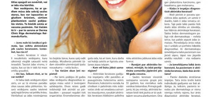 Neredzamais kaitnieks - saules keratoze